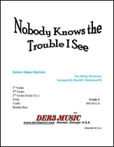 Nobody Knows the Trouble I See Orchestra sheet music cover